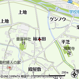 愛知県岡崎市牧平町柿木田周辺の地図