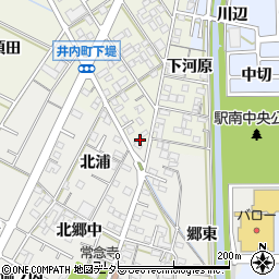 愛知県岡崎市井内町下堤60周辺の地図