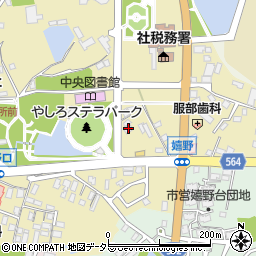 兵庫県加東市社166周辺の地図