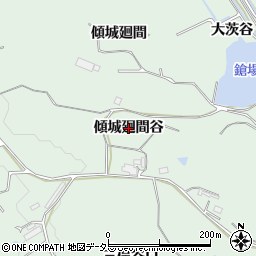 愛知県阿久比町（知多郡）植大（傾城廻間谷）周辺の地図
