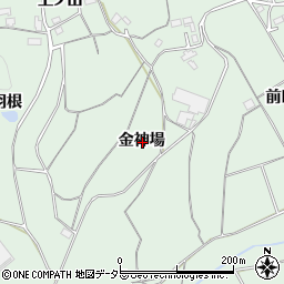 愛知県新城市有海金神場周辺の地図
