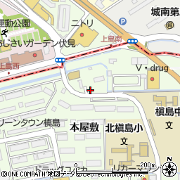 京都府宇治市槇島町本屋敷164周辺の地図