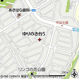 兵庫県三田市ゆりのき台5丁目周辺の地図
