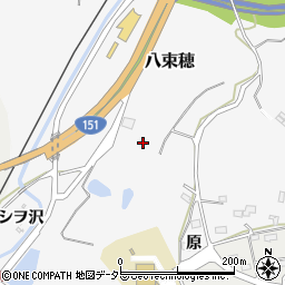 愛知県新城市八束穂花ガラ周辺の地図