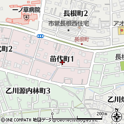 〒475-0075 愛知県半田市苗代町の地図