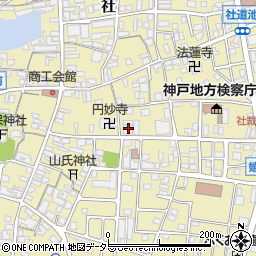 兵庫県信用組合社支店周辺の地図