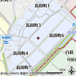 愛知県碧南市長田町周辺の地図