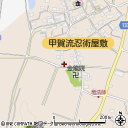 滋賀県甲賀市甲南町竜法師2233周辺の地図
