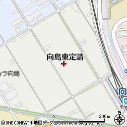 京都府京都市伏見区向島東定請周辺の地図