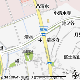愛知県阿久比町（知多郡）横松（清水）周辺の地図