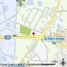 兵庫県三田市志手原874周辺の地図