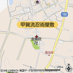 滋賀県甲賀市甲南町竜法師2230周辺の地図