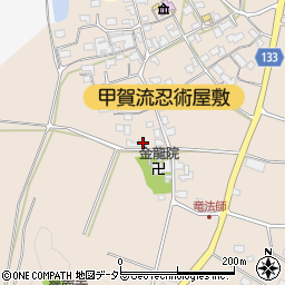 滋賀県甲賀市甲南町竜法師2232周辺の地図