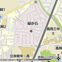 京都府長岡京市緑が丘24-19周辺の地図