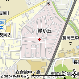 京都府長岡京市緑が丘24-11周辺の地図