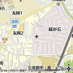 京都府長岡京市緑が丘24-2周辺の地図