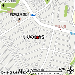 兵庫県三田市ゆりのき台5丁目20周辺の地図