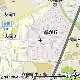 京都府長岡京市緑が丘24-8周辺の地図