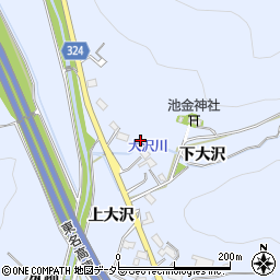 愛知県岡崎市池金町下大沢43-3周辺の地図
