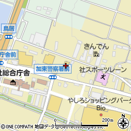 ダイソー社店周辺の地図