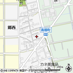 愛知県岡崎市高橋町（屋敷）周辺の地図