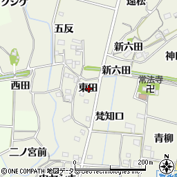 愛知県新城市富永東田周辺の地図
