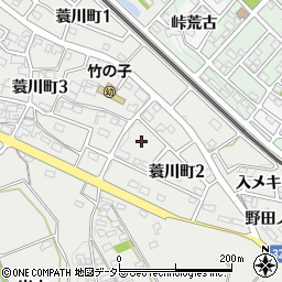 愛知県岡崎市蓑川町丸山越周辺の地図