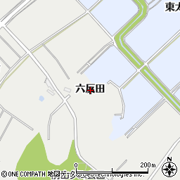 愛知県常滑市金山六反田周辺の地図