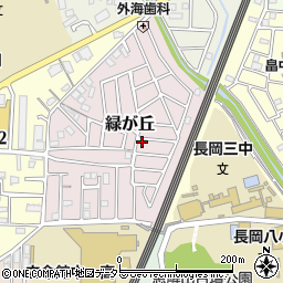 京都府長岡京市緑が丘6-11周辺の地図