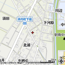 愛知県岡崎市井内町下堤56周辺の地図