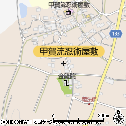 滋賀県甲賀市甲南町竜法師2235周辺の地図
