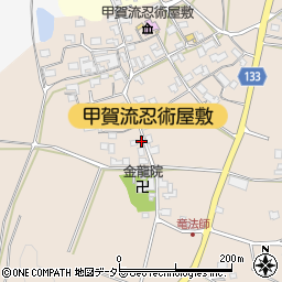 滋賀県甲賀市甲南町竜法師2239周辺の地図