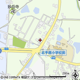 兵庫県三田市志手原873周辺の地図