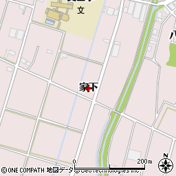 愛知県安城市和泉町（家下）周辺の地図