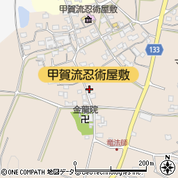 滋賀県甲賀市甲南町竜法師935周辺の地図