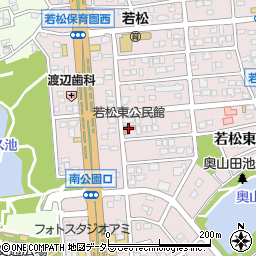 若松東公民館周辺の地図