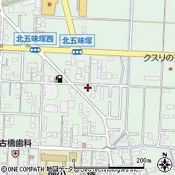 三重県四日市市楠町北五味塚2011-3周辺の地図
