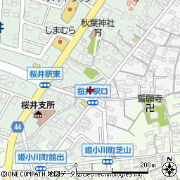 愛知県安城市桜井町西町下周辺の地図