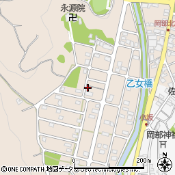 静岡県藤枝市岡部町岡部363周辺の地図