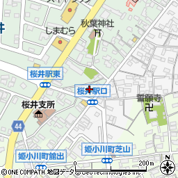 愛知県安城市桜井町（西町下）周辺の地図