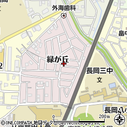 京都府長岡京市緑が丘7-9周辺の地図