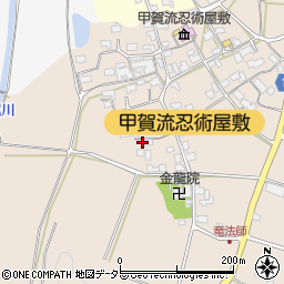 滋賀県甲賀市甲南町竜法師2237周辺の地図