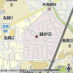 京都府長岡京市緑が丘22周辺の地図