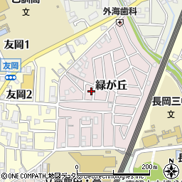 京都府長岡京市緑が丘22-4周辺の地図
