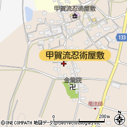 滋賀県甲賀市甲南町竜法師2238周辺の地図
