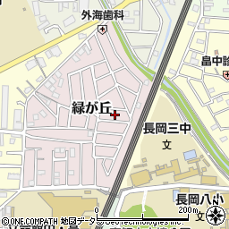 京都府長岡京市緑が丘7周辺の地図