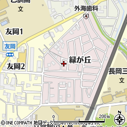 京都府長岡京市緑が丘22-11周辺の地図