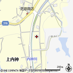 兵庫県三田市上内神943周辺の地図
