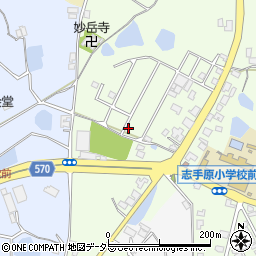 兵庫県三田市志手原873-10周辺の地図