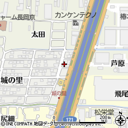 京都府長岡京市城の里12-11周辺の地図